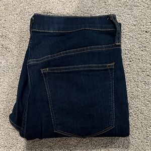 J. Crew Factory Dark Blue (Indigo) Women's 9” High Rise Jeans